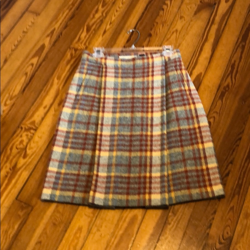 Charles Nolan Wool A-Line Pleat Skirt. Sz. 6.